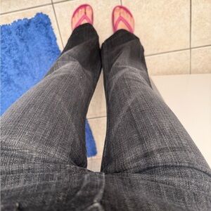 7 For All Mankind Black Boot Cut Jeans